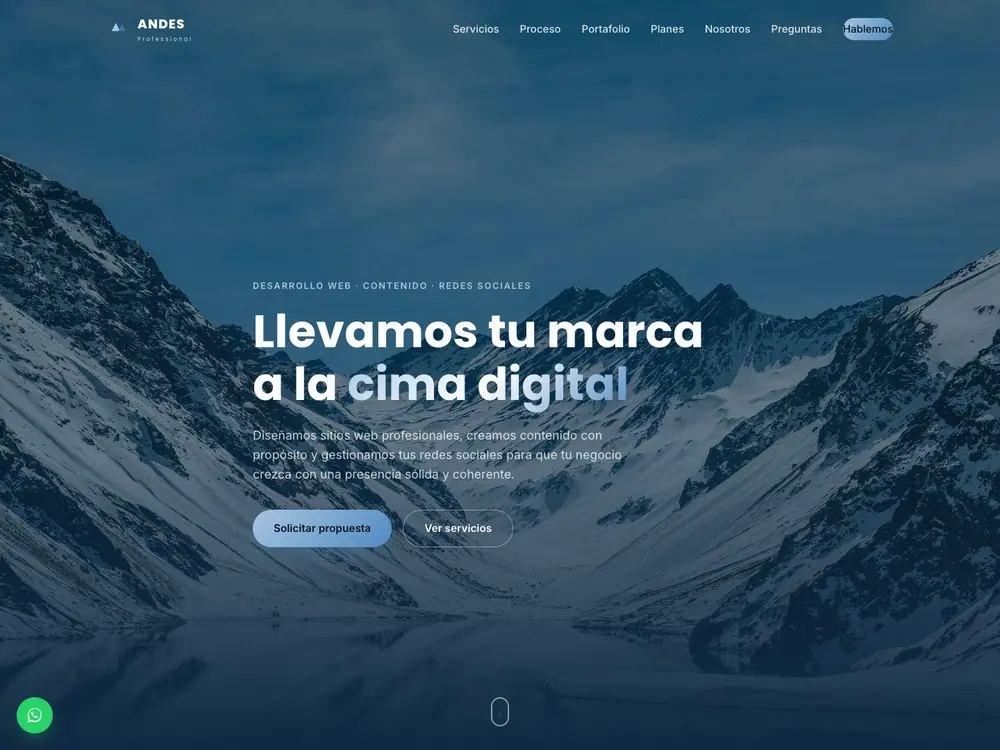 Portada de Andes Professional
