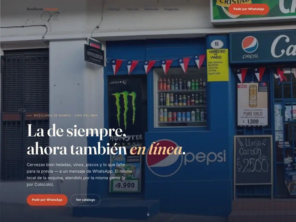 Portada de Botillería Carmen