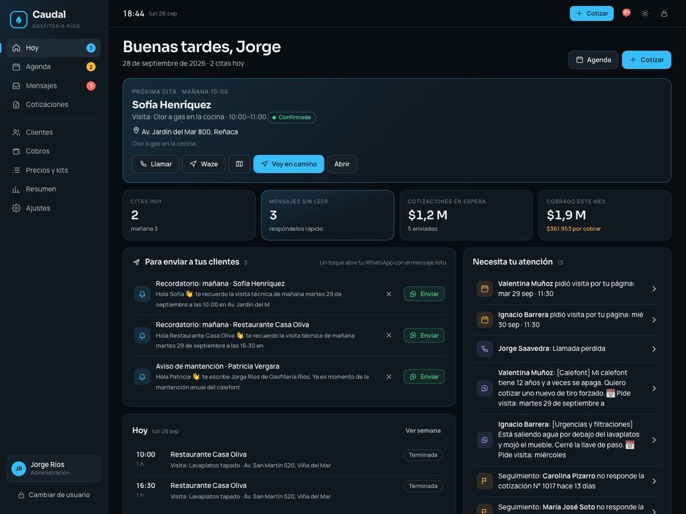 Portada de Caudal